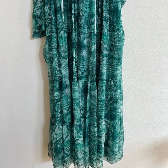 Eywasouls Malibu Cora Maxi Dress Caftan In Botanical Green size M/L - Picture 3 of 8